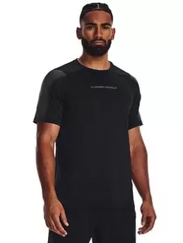 Image of Under Armour Mens Training Heat Gear Armour Novelty Fitted T-Shirt, Black, Size S, Men
