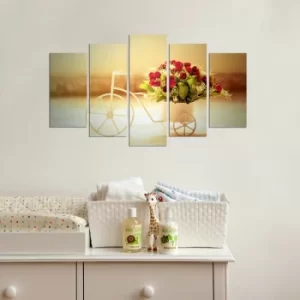 Image of 5PMX-069 Multicolor Decorative MDF Painting (5 Pieces)