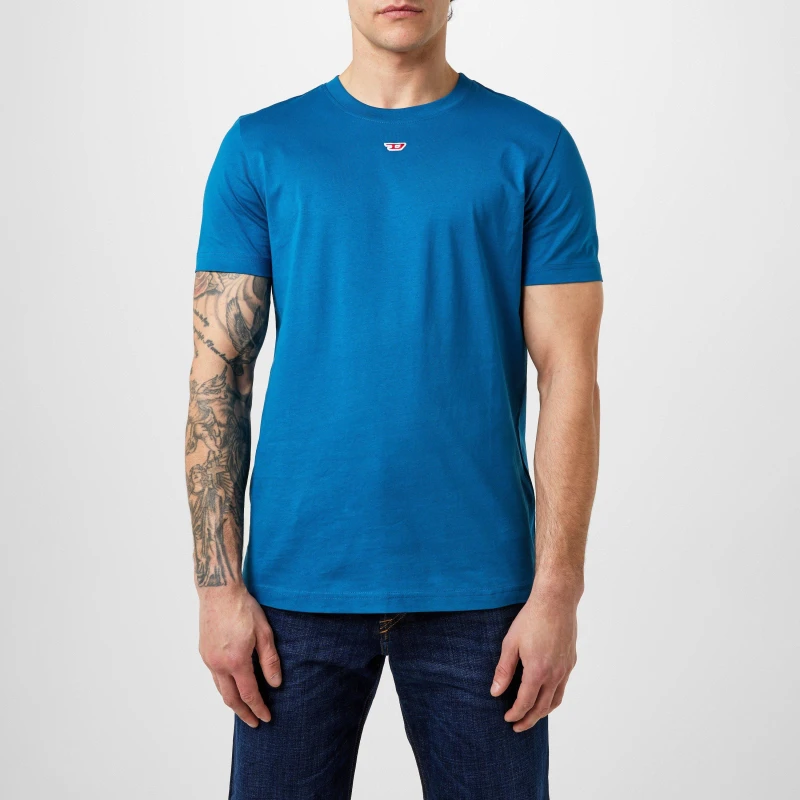 Image of Diesel Small Mid D T Shirt - Blue Blue S