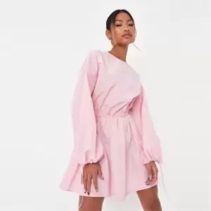 Image of Missguided Toggle Detail Skater Mini - Pink