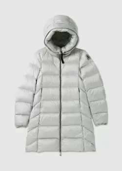 image of Parajumpers Womens Marion Glossy Down Puffer Coat In Mochi