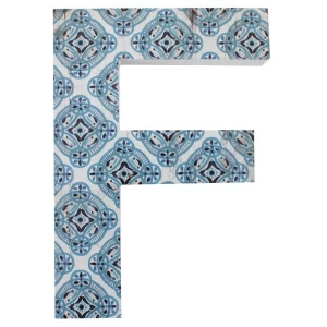 Image of Letter F Wall Plaque