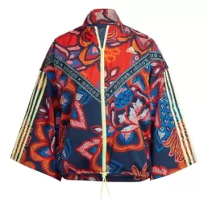 Image of adidas FARM Rio Track Top Womens - Mystery Blue / Hi-Res Yellow