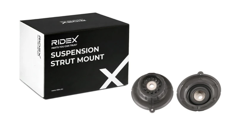 Image of RIDEX 1180S0852 Top strut mount Front Axle, without rolling bearing Suspension Strut Support Bearing (1180)