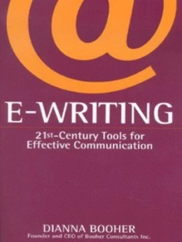 Image of E-Writing by Dianna Booher Book