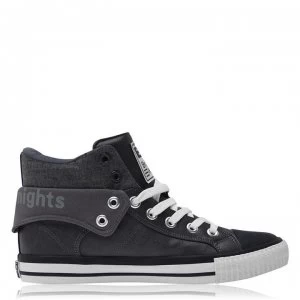 Image of British Knights Roco Fold PU Mens Shoes - Dk Grey/Black