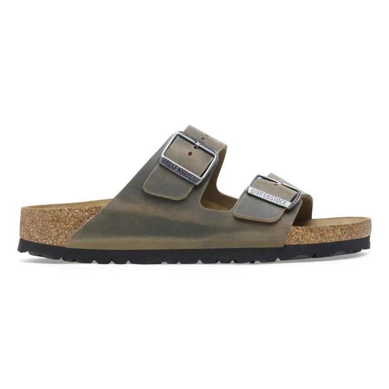 Image of Birkenstock Sandals Birkenstock Arizona Oiled Leather Vert Unisex 39