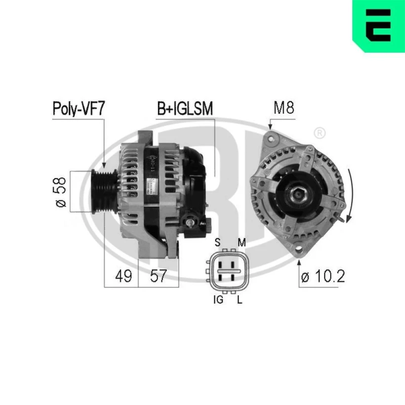 Image of ERA Alternator ERA 210775A