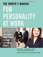Image of owners manual for personality at work