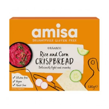 Image of Amisa Organic Corn & Rice Crispbread - 120g
