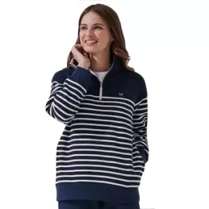 Image of Crew Clothing Womens Half Zip Cosy Funnel Neck Sweatshirt 14- Bust 37.5-39'