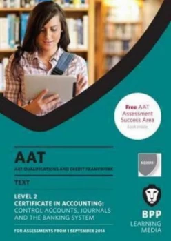 Image of Aat Control Accounts Journals and the Banking System by Bpp Learning Media Paperback