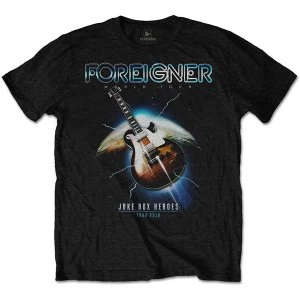 Image of Foreigner - Juke Box Heroes Mens Large T-Shirt - Black