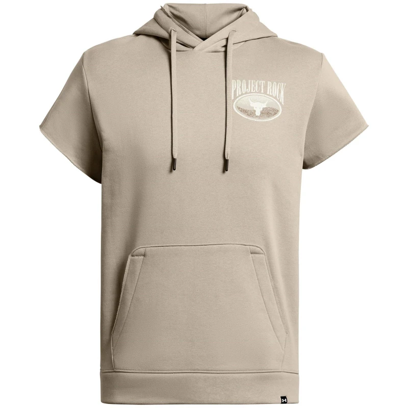 Image of Under Armour Mens PR Icon Sleeveless Hoodie Brown male XS