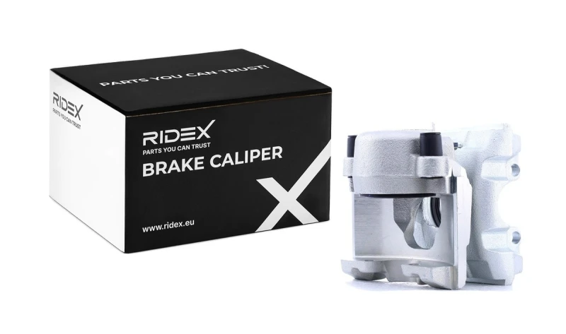Image of RIDEX 78B1748 Brake caliper Front Axle, without holder Cast Iron Brake Caliper (78)