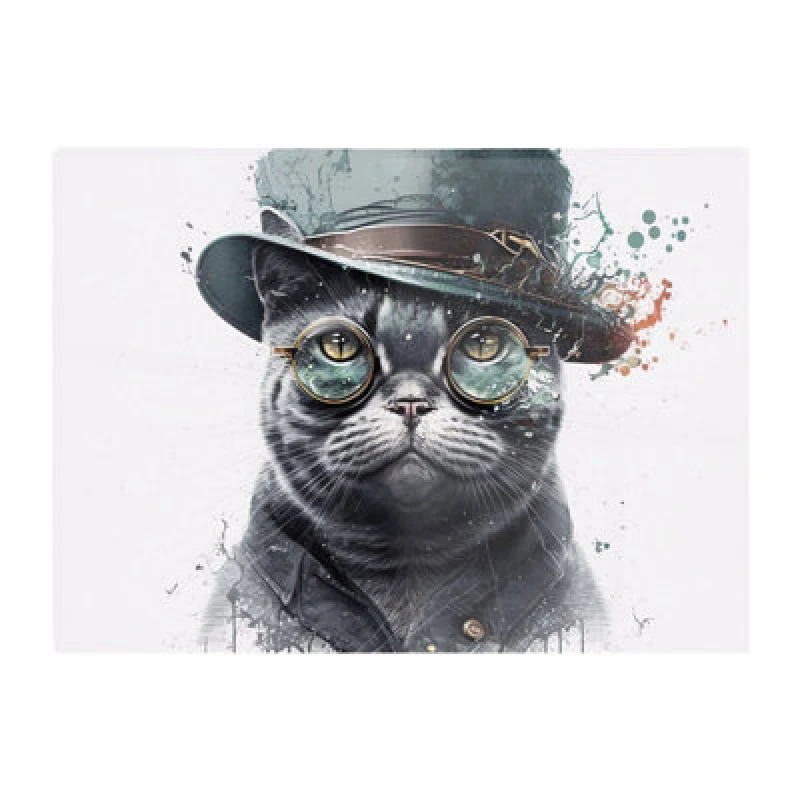 Image of Warren Reed Designer British Shorthair Cat Splashart Chopping Board