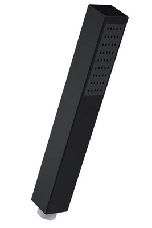 Image of Balterley Minimalist Square Single Function Shower Handset Matt Black Black