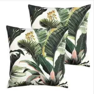 Image of Furn. Hawaii Outdoor Twin Pack Polyester Filled Cushions Multi