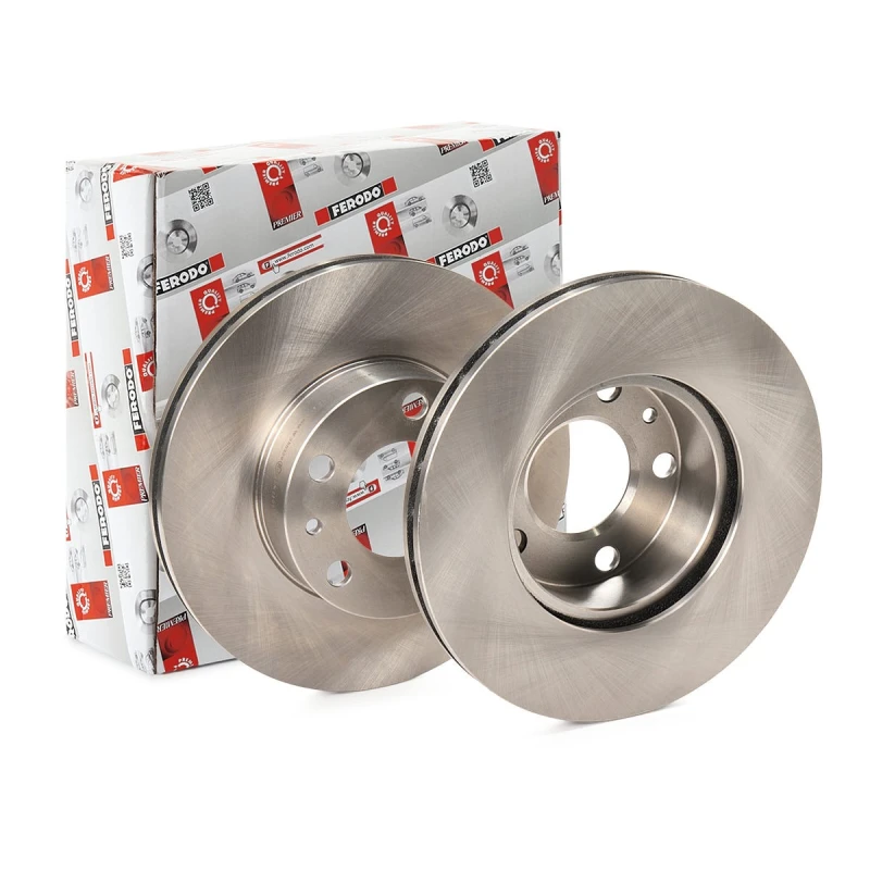 Image of FERODO DDF1809 Brake disc Vented, Oiled, without bolts/screws Brake Disc (82)