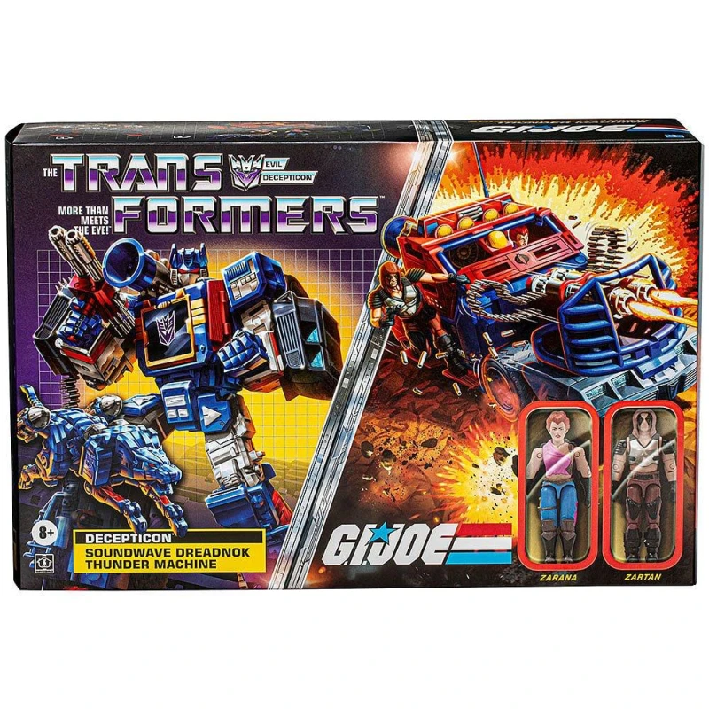 Image of Transformers Transformers x G.I. Joe Soundwave, Zartan & Zarana - Black One Size
