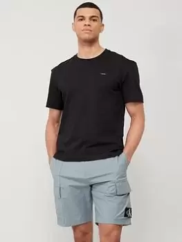 Image of Calvin Klein Cotton Comfort Fit T-Shirt, Black, Size XL, Men