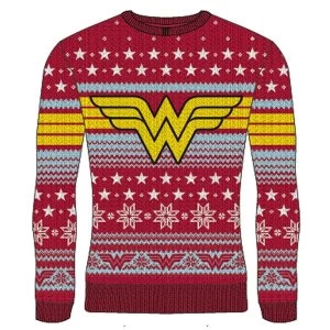 Image of DC Wonder Woman - Logo Unisex Christmas Jumper XX-Large