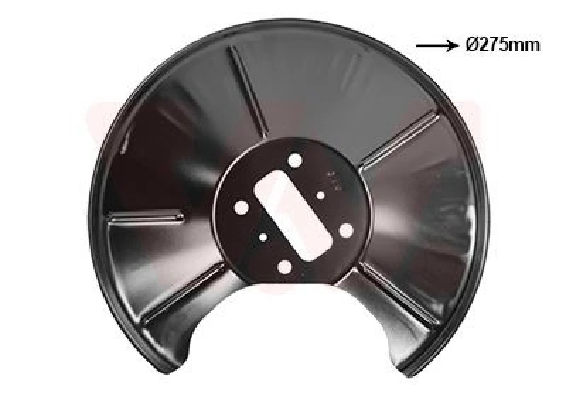Image of VAN WEZEL Brake disc backing plate VAN WEZEL 1858374