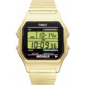 image of Timex T78677 Mens Style Watch Gold