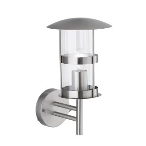 Image of Wofi Cerus Wall Lamp - Brushed Stainless Steel