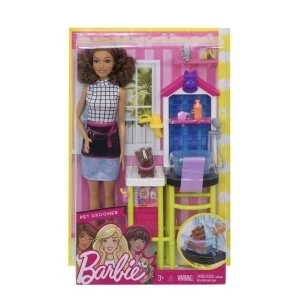 Image of Barbie Doll Careers Pet Groomer Playset