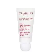 Image of Clarins UV Plus [5P] Anti-Pollution Multi-Protection Moisturizing Screen SPF50 Rose 30ml