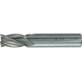 image of 10.00MM Series 50 Carbide 4 Flute Plain Shank Short Series End Mill - Swisstech