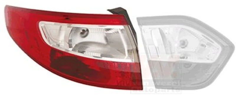Image of VAN WEZEL Rear light VAN WEZEL 4305931