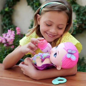 Image of My Garden Baby Feed & Change Baby Butterfly Doll - Magenta