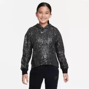 Image of Nike Sportswear Big Kids (Girls') Fleece Hoodie - Black