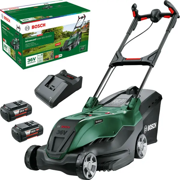 image of Bosch AdvancedRotak 36V-40-650 36V 2 x 6Ah Li-ion Cordless Rotary Lawnmower