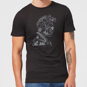 Image of Harry Potter Harry Potter Head Mens T-Shirt - Black - 3XL - Black