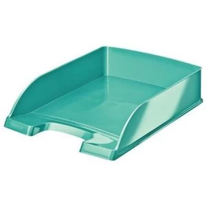 image of Leitz WOW A4 Letter Tray Ice Blue