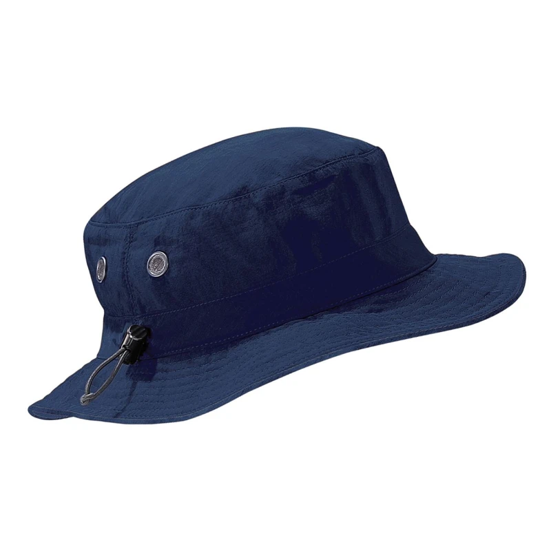 Image of Beechfield Beechfield Men Summer Cargo Bucket Hat Headwear (UPF50 Protection) in Navy Navy One Size Male 5055747773521