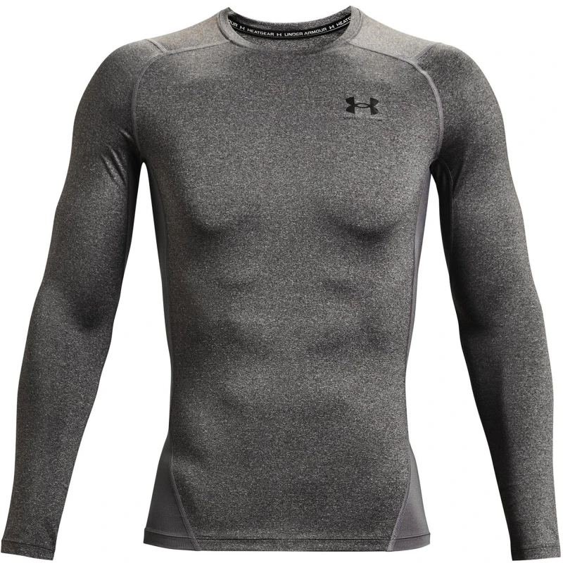 Image of Under Armour Armour HeatGear Long Sleeve Mens - Grey Grey S