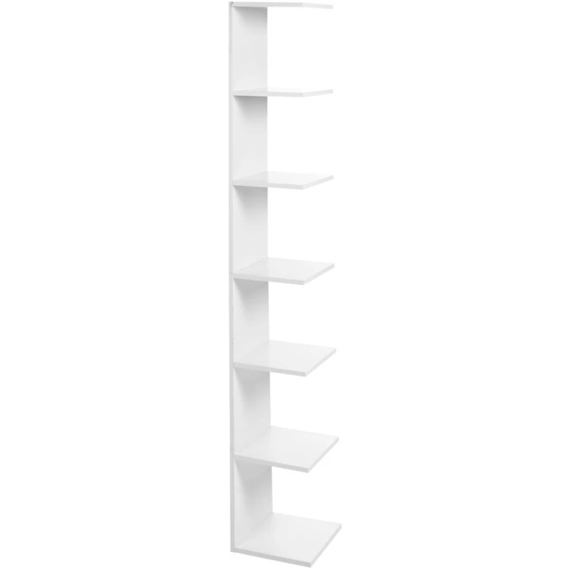 Image of Beliani Wall Bookshelf Eston 190 Cm White