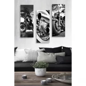 Image of MDF0053 Multicolor Decorative MDF Painting (3 Pieces)