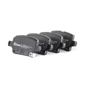 Image of BREMBO Brake pad set OPEL,CHEVROLET,VAUXHALL P 59 090 13454674,39021615,42679627 13454674,39021615,39021615,39037199,95526568
