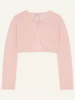 Monsoon Girls Niamh Cardigan - Pink, Size Age: 9-10 Years, Women