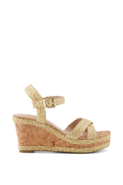 image of Dune London 'Kelisa' Wedges Beige