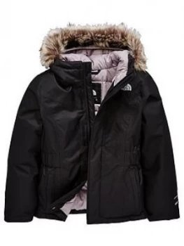 image of The North Face The North Face Girls Greenland Cropped Parka Black Size 10 12 YearsM Women