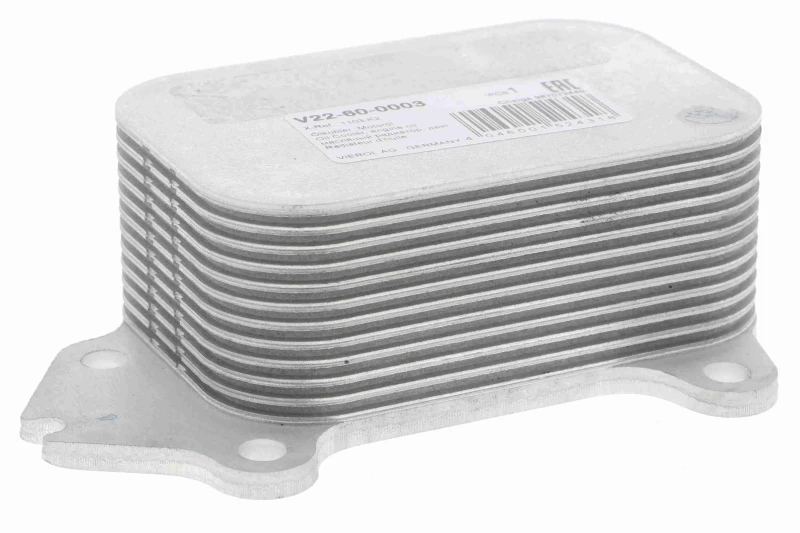 Image of VEMO V22-60-0003 Oil Cooler without gaskets/seals, Original VEMO Quality Oil Cooler,engine oil (469)