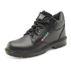 Image of Click Footwear Leather Mid Cut Midsole Boot PU Leather Size 10 Black