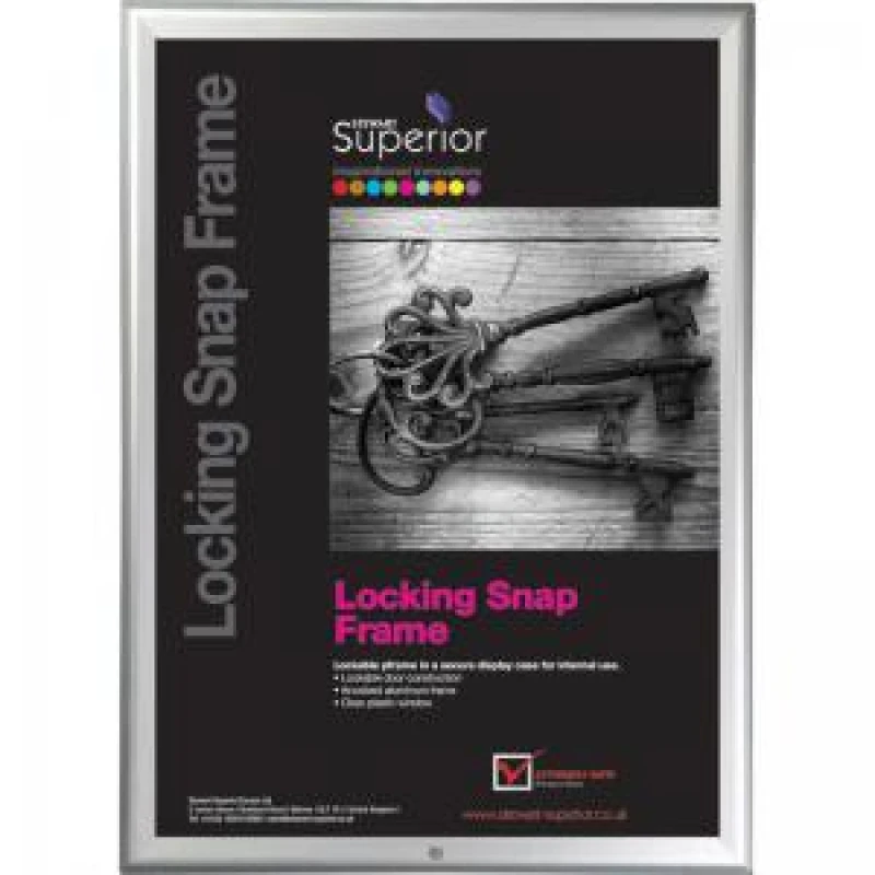 Image of 5 Star office 5 Star Office Snap Locking Frame Front-loading A4 250x15x340mm Silver 131621
