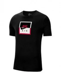 Image of Nike Sportswear Short Sleeve T-Shirt - Black, Size L, Men